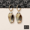 SHELL HOOPS earrings