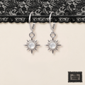 SUN STARS White earrings