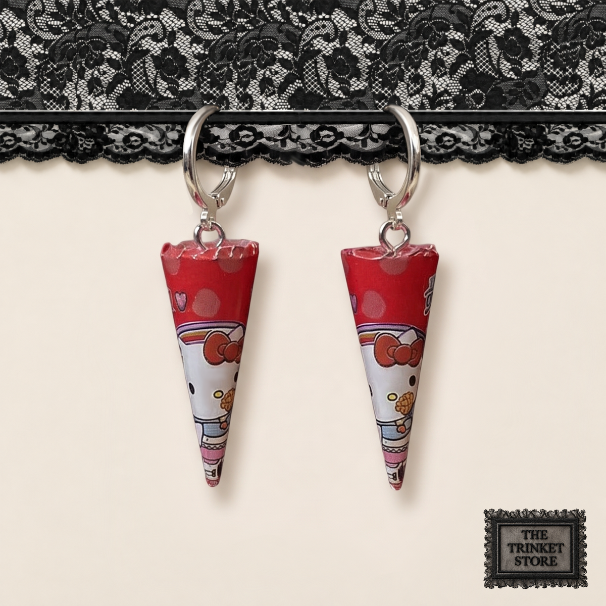 KAWAII ICE CREAM CONES Red - Hello Kitty
