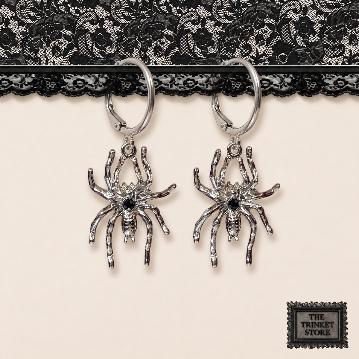 METAL SPIDERS earrings