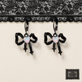 BLACK BOWS earrings