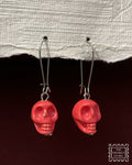 CERAMIC RED SKULLS